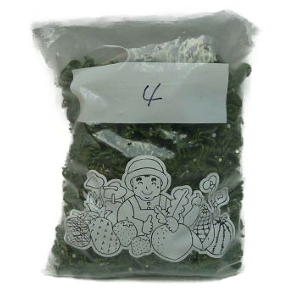 胡蝶蘭、洋蘭用茎止めクリップ 菊型 4番 深緑色 500個入り 1袋